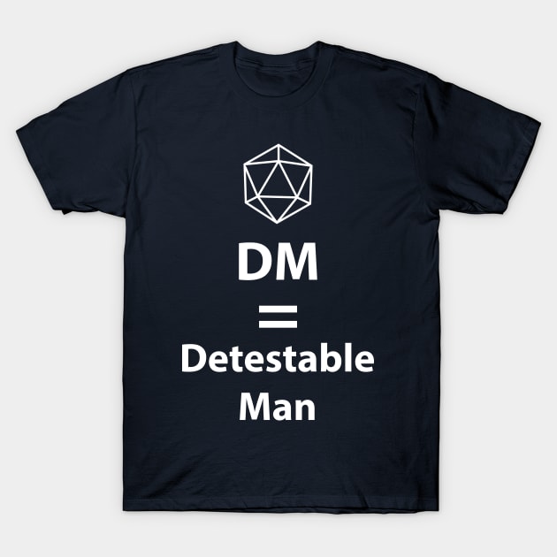 Dungeon Master = Detestable Man T-Shirt by DigitalCleo